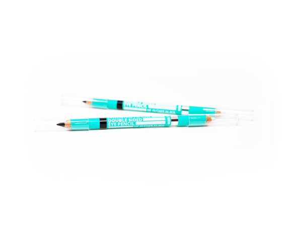 Double sided Eyeliner pencil Eye-edge (Heavenly black + glitter)