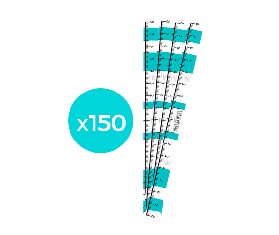 Eyebrow measuring tapes pack of 150