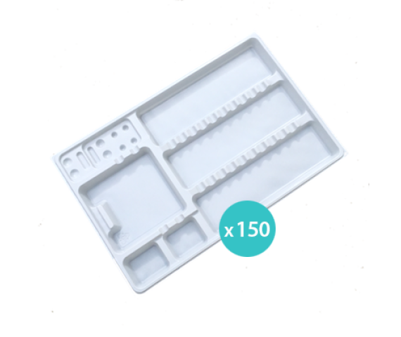 Disposable plastic trays x 150