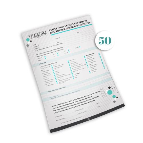 Client consultation Forms pack of 50