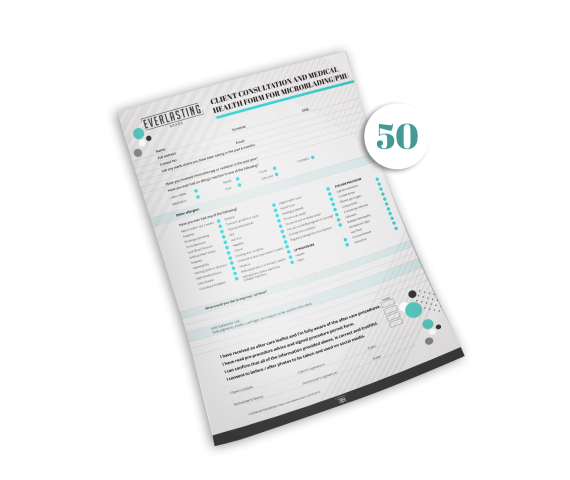 Client consultation Forms pack of 50