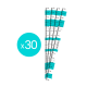 Eyebrow measuring tapes pack of 30