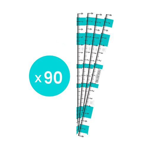 Eyebrow measuring tapes pack of 90