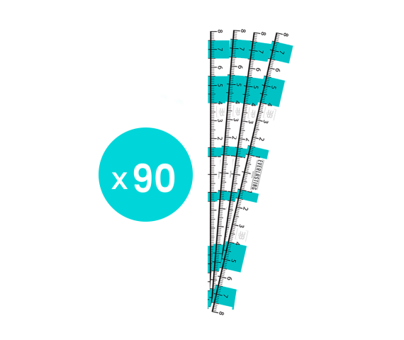 Eyebrow measuring tapes pack of 90