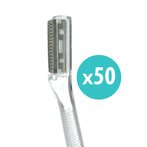 Eyebrow hair shavers 5 pack = 50 shavers