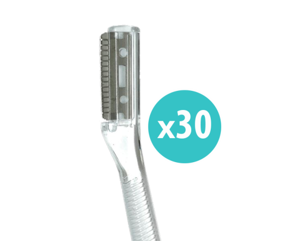 Eyebrow hair shavers 3 pack = 30 shavers